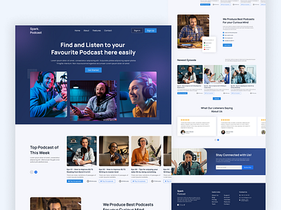 Podcast Website Landing page
