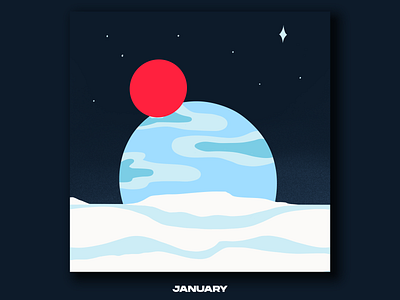 Illustration for January calendar 2019 calendar illustration design illustration january illustration minimalism minimalism illustration