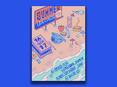 Poster for Garage Sale artwork artworks design drawing garagesale illustration poster poster a day poster art poster design procreate art summer summerposter typography vector