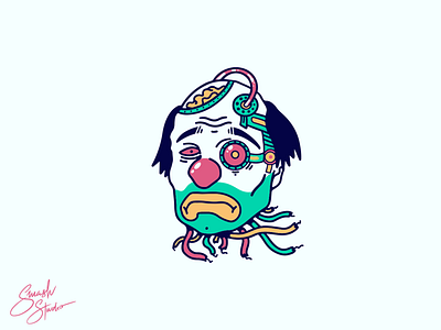 Sad Clown Illustration clown clown illustration flash tattoo graphics illustration illustration design sketch