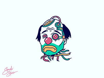 Sad Clown Illustration