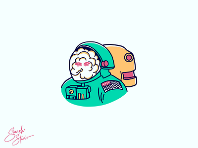 Astronaut Illustration astrounaut design studio graphic graphic art illustration illustration art illustration design illustrator sketch