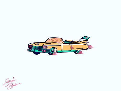Cadillac Illustration car design car illustration design illustration illustration art