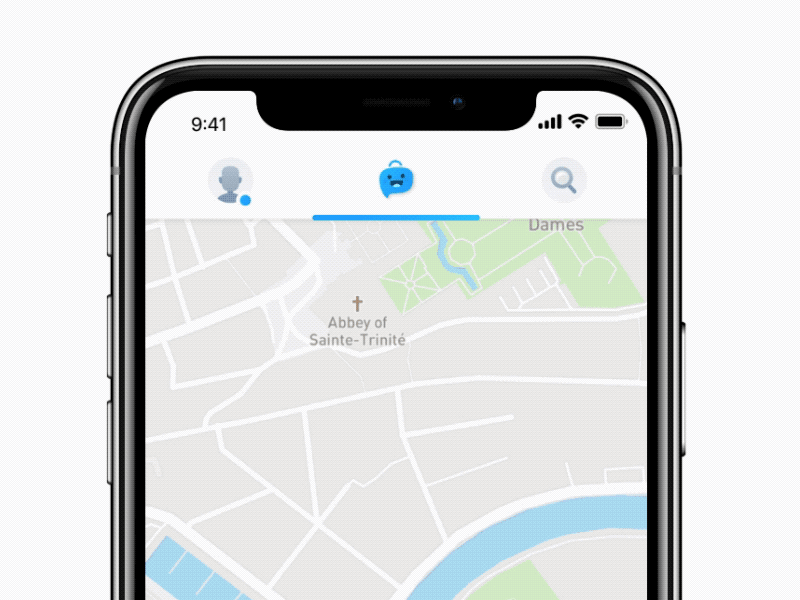 Partnr — Navigation animation icons ios iphone x menu mobile navigation topbar ui ux