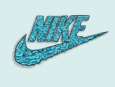 Nike Logo made out of chewed gum by Ian Milligan on Dribbble