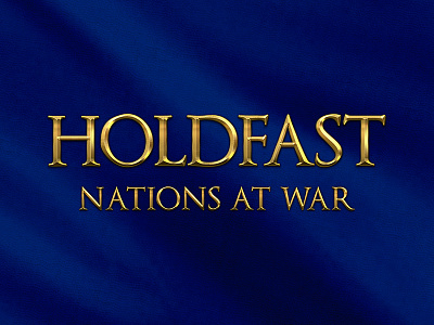 Holdfast Logo branding design game gold logo napoleonic