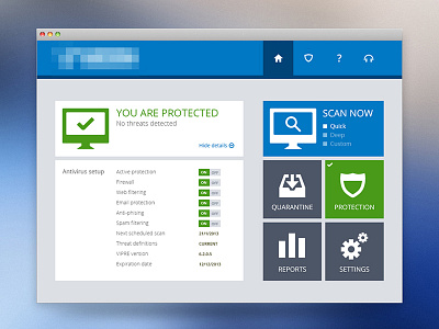 Antivirus Software antivirus app flat metro minimal protection scanner security software ui virus