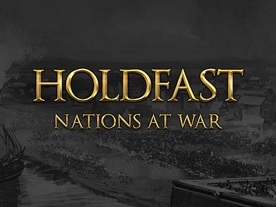 Holdfast Logo design game game development gold indie logo studio video game