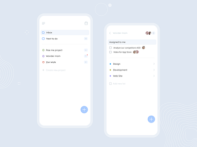 Minimalistic task manager / to do list asana clean design clean ui click up jira monday productive productivity tappsk task manager tasks things 3 ticktick to do todoist wrike
