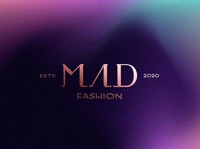 MAD Fashion brand brand identity branding clean design studio fashion gradient gradient logo identity logo logotype luxury minimalist typography visual identity