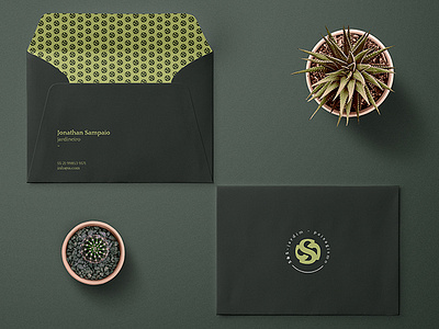 S&S Garden - visual identity branding design garden garden care icon landscape logo sophisticated logo stationery