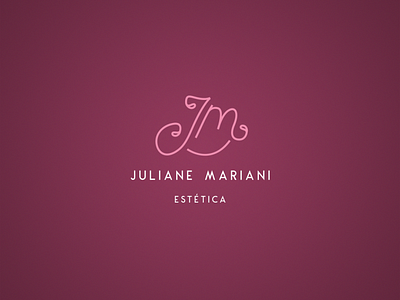 Juliane Mariani Beauty clinic aesthetics beauty logo branding clinic clinic logo design female feminine logo logo monogram logo woman