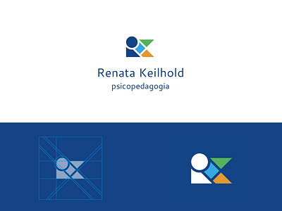 Renata Keilhold Psychopedagogy | Brand Identity brand identity branding creative education logo geometric identity design logo psychology school visual identity