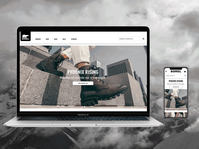 Sorel– Site redesign and CMS