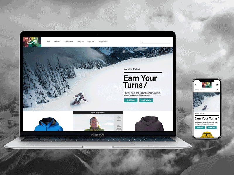 Mountain Hardwear – Site Redesign and CMS cms development design responsive design website