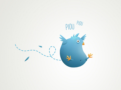 Twitter #PiouPiou animal bird blue cute hashtag twitter