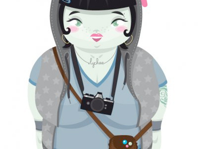 Geisha art artoyz geisha girl illustration illustrator toys urban vector