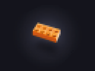 Pixel Brick blue brick dark keyvisual lego light missingbrick mitchloewenherz orange pixel portfolio