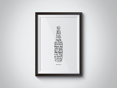 Typo Bottle Artwork