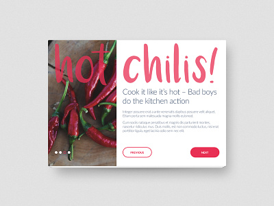 Chili Card card chili hot missingbrick portfolio slider ui