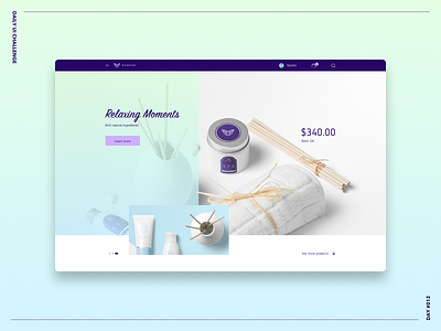 E-Commerce Shop bold challenge cosmetic daily ui challenge e-commerce gradient grid shop ui web