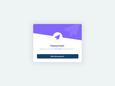 Payment Sent Widget