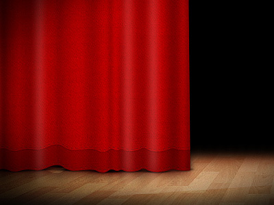 Curtain curtain drapes parquet textile theatre wood