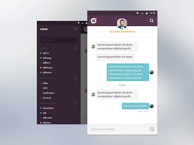 DailyUI 013 - Direct Messaging chat dailyui messages slack