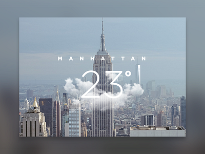 DailyUI 037 - Weather dailyui manhattan new york weather