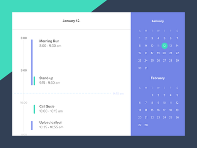 DailyUI 038 - Calendar