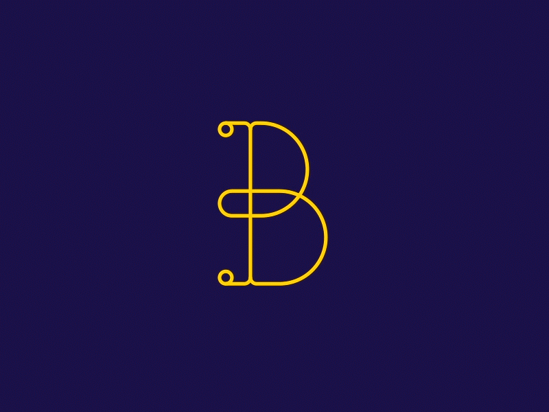 B 36daysoftype alphabet animation b gif letter