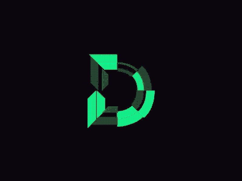 D 36daysoftype alphabet animation d letter retro