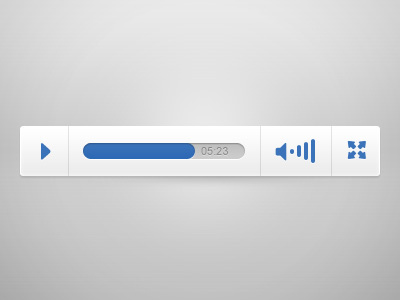 Player fullscreen player progress sound video