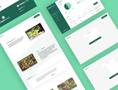 farm scale dashboad farm green landing landingpage