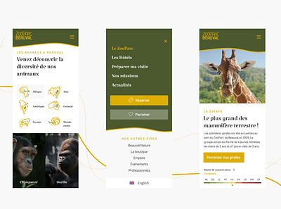 Zooparc de Beauval art direction design ui ui design ux web zoo