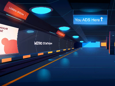 Animated Metro Rail 2d animation 2danimation amimation motion motion graphics