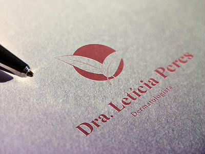 Dra. Letícia Peres branding branding design dermatologist logo logoty