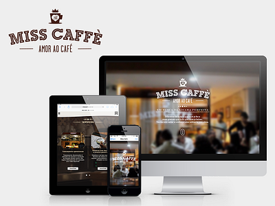 Webdesign MissCaffè design interface ux webdesign website