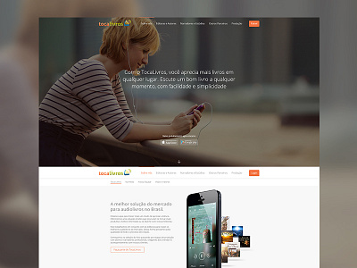 Page About TocaLivros appdesign landingpage uxdesign webdesign