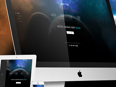 Orbital - Responsive Timer Coming Soon Template