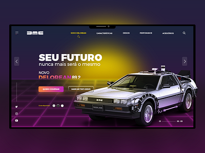 Dribbble Delorean design interface ui ui design uidesign ux uxdesign web webdesign website