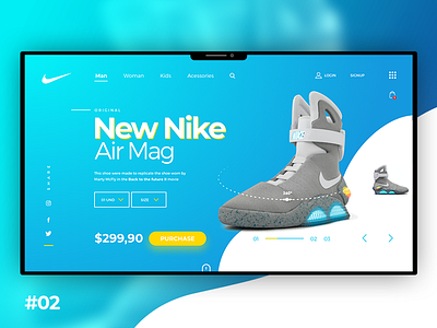 Nike Air Mag Challenge design graphic design interface ui uidesign ux uxdesign webdesign website