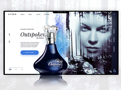 Shot Perfume Avon design interface ui uidesign ux uxdesign web webdesign