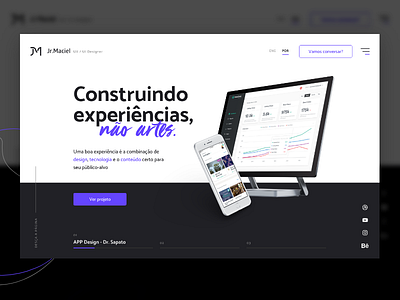 Portfólio - Junior Maciel adobexd interface uidesign uxdesign webdesign