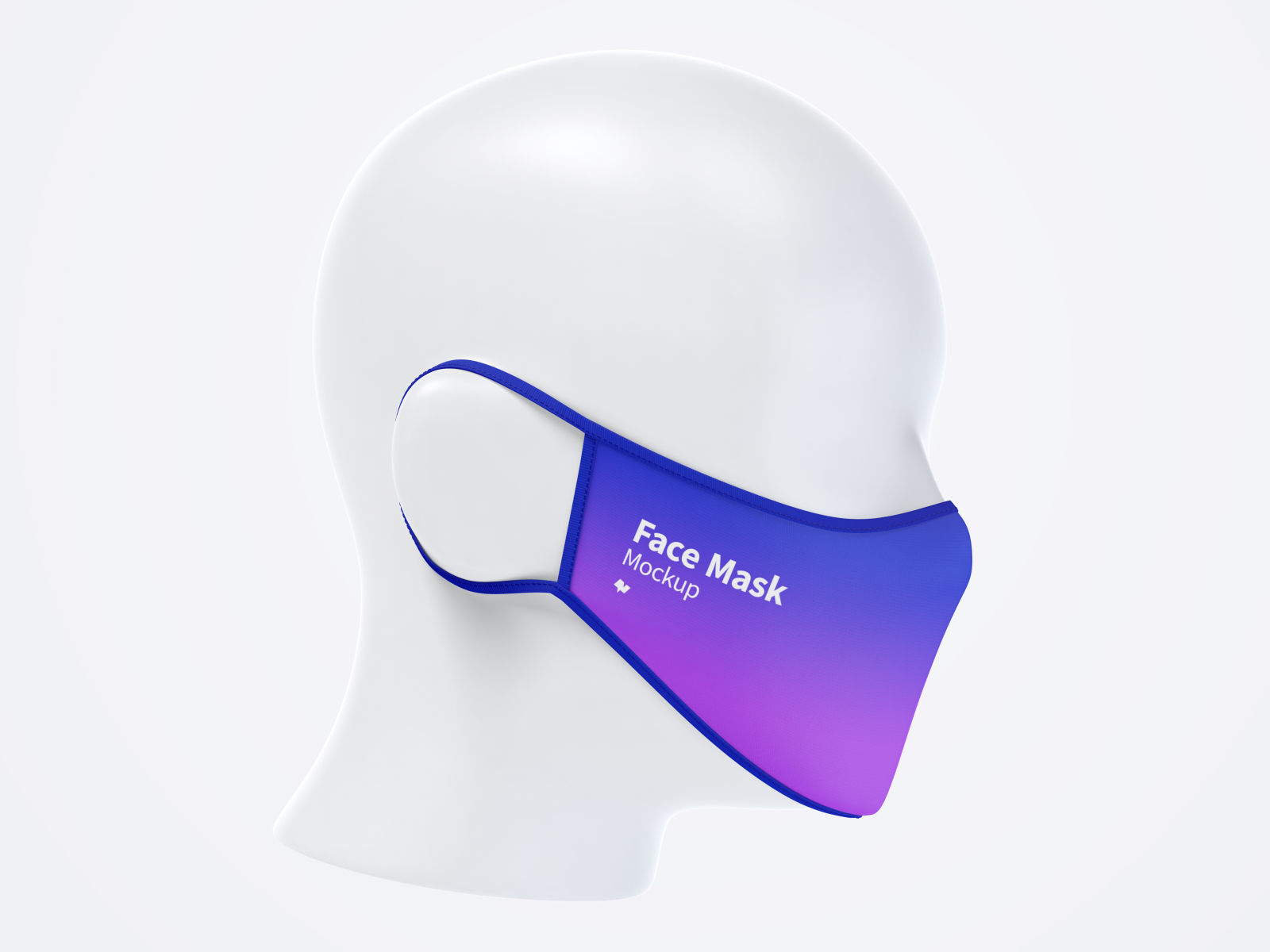 Download Face Mask Mockup, Right Side View by Original Mockup on ...