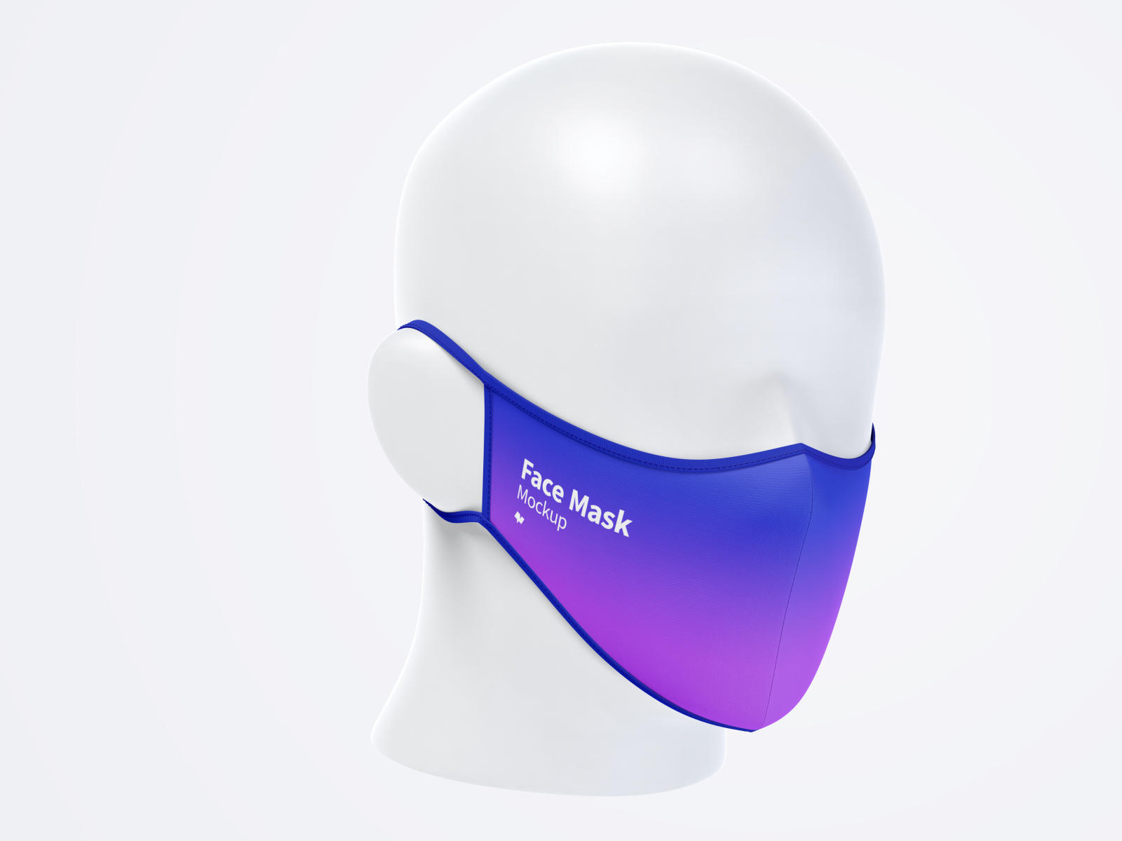 Download Face Mask Mockup Front Half Side View By Original Mockup On Dribbble PSD Mockup Templates