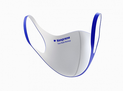 Neoprene Guard Face Mask Mockup, Interior View interior neoprene