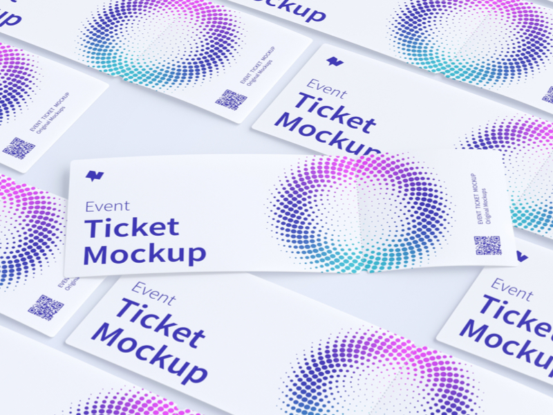 Download Event Tickets Mockup 02 By Original Mockup On Dribbble PSD Mockup Templates