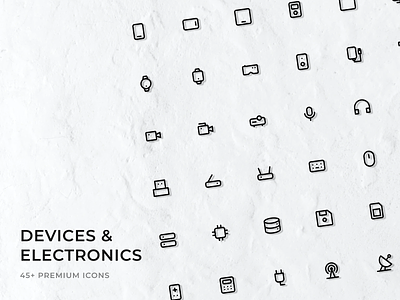 Devices & electronics - Icon pack buy clean device electronics flaticon icon line icon minimal mobile pack stroke icon