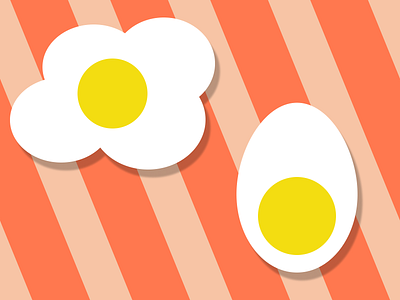 Eggs breakfast design egg eggs figma illustration stripes